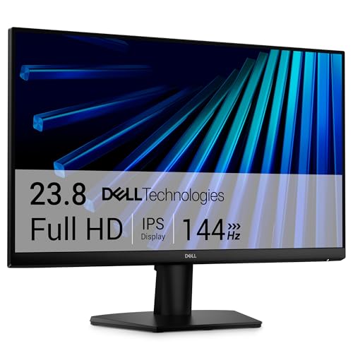Dell 24 Display SE2426H 23.8インチ FHD (1920x1080) 144Hz 1ms、IPS (インプレーンスイッチング)テクノロジー、AMD FreeSync、TÜV 3-Star 2X HDMI、チルト。