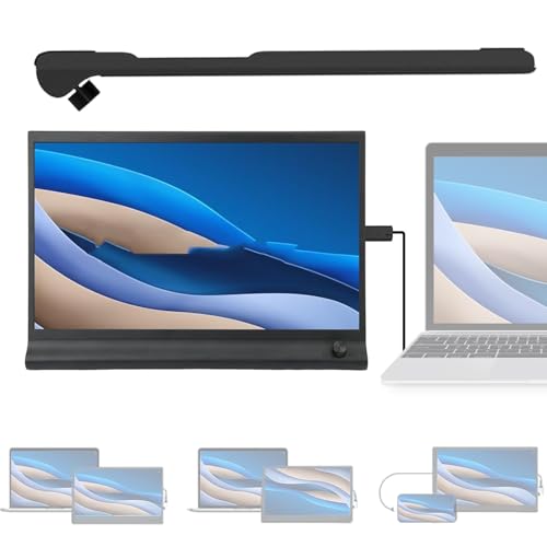 ラップトップ スクリーン エクステンダー,軽量 ディスプレイ デバイス 39.6cm,画面拡張 モニター | ノートパソコン PC タブレット オフィス ホーム メディア 室内 愛好家 向け UR3QM7PLPSBTWR49EG