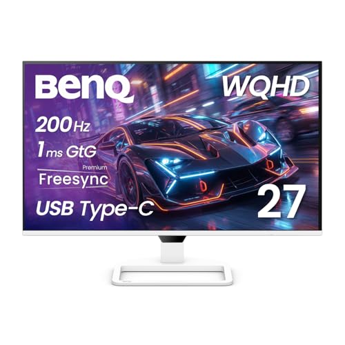 BenQ EW270Q エンターテインメントモニター 27型/ 2560×1440/ USB Type-C 65W給電、HDMI、DP/ ホワイト/ 5Wx2ス…
