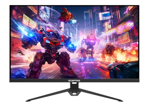 Sceptre IPS 24インチ ゲーミングモニター 180+Hz DP x2 HDMI x2 1ms 100% sRGB 内蔵スピーカーマシン ブラック 2026 (E248W-FPT168シリーズ) E248B-FPT168.A1