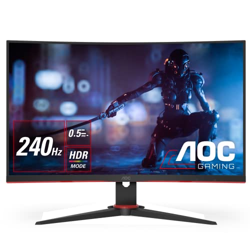 GIGABYTE KTC 32 Inch FHD 1080p Curved Gaming Monitor - VA 1500R Curved Monitor, 165Hz 1ms MPRT, FreeSync & G-Sync, 122% sRGB, DP/HDMI, VESA, HDR10 for Gaming Home Office Business PC Monitor H32S17C