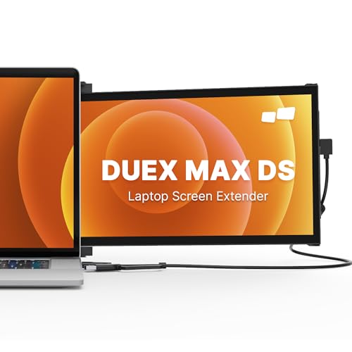 MP ポータブルモニター - モバイルピクセル Duex Max DS 14.1インチ ノートパソコン画面エクステンダー、FHD 1080Pトラベルモニター、USB C/USB A/HDMIプラグアンドプレイノートパソコンモニター Windows/Mac/Android/Switch用 101-1007P06