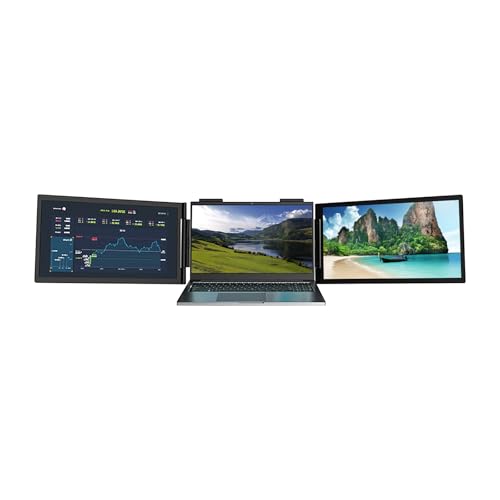 ZYHARUKO 14インチポータブルモニターUSB作成デジタルビデオレイヤー1080P回転スタンドラップトップオフィスゲーム旅行用ポータブル外部観察ゲーム