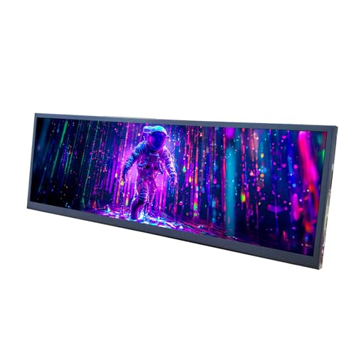VSDISPLAY 12.7インチ 2880x864 2K ストレッチバーLCDスクリーン USB-C/DPビデオ入力セカンダリディスプレイ付き PC/コンピューター/ラップトップCPU GPUデータモニタリング用 VS127ZJ01