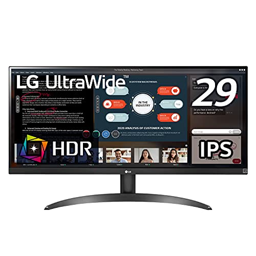 LG モニター ディスプレイ 29WP500-B 29インチ/21:9 平面ウルトラワイド(2560×1080)/HDR/IPS 非光沢/75Hz/FreeSync対応/HDMI×2 /3年安心・無輝点保証