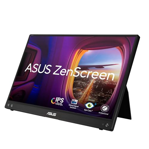 ASUS ZenScreen MB16ACV LEDモニター (90LM0381B01370) (90LM0381B01370)。