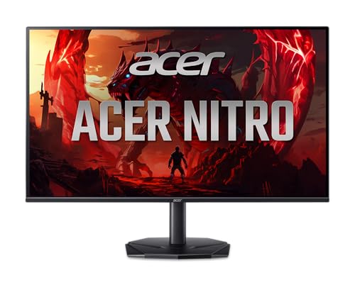 acer Nitro 23.8インチ フルHD 1920 x 1080 IPS ゲーミングモニター | AMD FreeSync Premium | 240Hz リフレッシュ | 最大0.5ms | sRGB 99% | HDR 10対応 | ディスプレイポート 1.2 & HDMI 2.0 x 2 | KG240Y W3bi。 ip