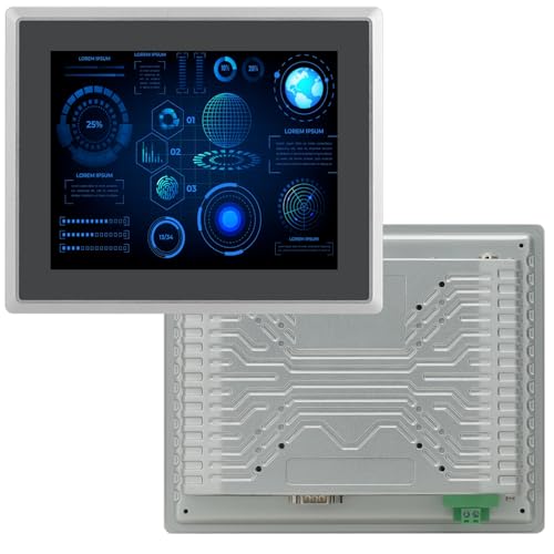 TouchWo 8インチ産業用タッチスクリーンモニター、HD-MI & USB、スピーカー内蔵、容量性マルチタッチスクリーン内蔵産業用モニター JPDMF080T