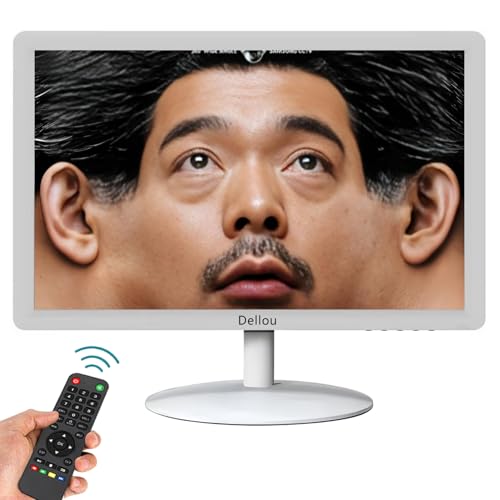 Elweyoo 19インチ ホワイト モニタリング ディスプレイ スクリーン セキュリティカメラ モニター 多機能インターフェース HDMI、AV、BNC、VGA、USB、PC入力CCTVコンピューターLCDモニター 1440x900解像度 19inch white