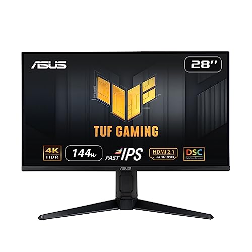 ASUS TUF Gaming VG28UQL1A - Ecran PC Gamer eSport 28" 4K - 144Hz - 1ms - Dalle IPS - 16:9-3840x2160-350cd/m² - Display Port & HDMI 2.1 - ELMB Sync. - AMD FreeSync Premium - HDR 10-90% DCI-P3 90LM0780-B01170