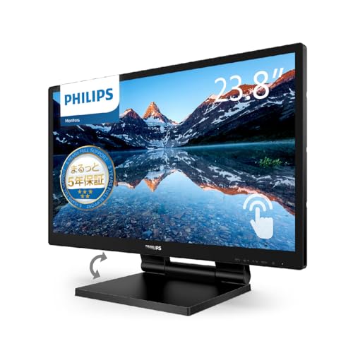 PHILIPS (ディスプレイ) 液晶ディスプレイ 23.8型静電容量型タッチ/ブラック 242B9T/11
