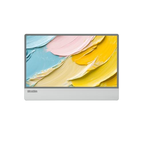 MIRAIBAR UltraSlim12.5" シームレスディスプレイ, 薄型軽量デザイン, クリエイティブワークステーション, スタイリッシュ,Silver Ul-Sl12.5