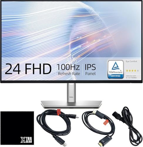 PHILIPS Dell フレームレス 23.8インチ モニター P2425H IPSパネル 1920x1080 フルHD HDMI DP 画面回転 高さ調整 中古ディスプレイ
