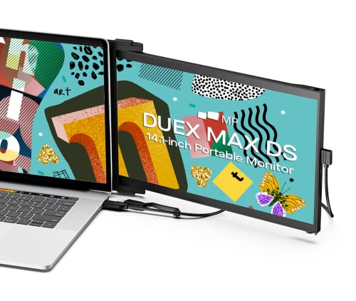 MP ポータブルモニター Mobile Pixels Duex Max DS 101-1007P06 14.1インチ 自動回転とアイケアモード ポータブル デュアル スクリーン ラップトップ アクセサリ
