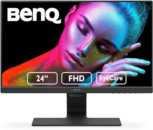 ベンキュージャパン BenQ GW2480T 24インチ 1920 X 1080、IPS フルHD ウルトラスリムベゼルモニター 高さ調整 アイケア アンチグレア、輝度インテリジェンス、スピーカー、色弱モード、HDMI、DP、VGA(ブラック)