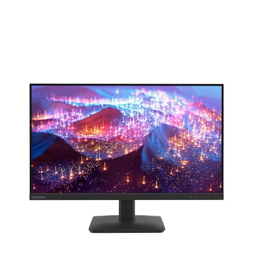 Lenovo L27-4e モニター - 27インチ フラット IPS FullHD ディスプレイ - 100Hz リフレッシュレート - 4ms 応答時間 - HDMI 1.4 - VGA - チルトスタンド - レイブンブラック 68CDKCC1UZ