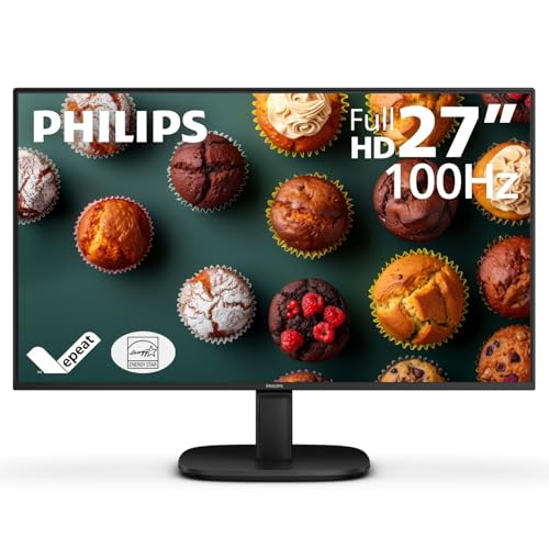 Philips フィリップス 27B2N2100 27インチ FHD(1920×1080) 100Hz ゲーミングオフィスモニター Energy Star認証 EPEAT Gold認証 HDMI & VGA 4年前交換保証