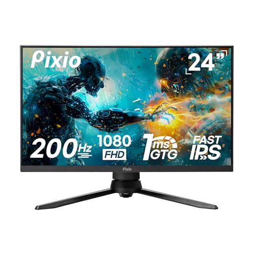Pixio PX248 PRO V2 24インチ 200Hz リフレッシュレート FHD 1080p 解像度 高速 IPS パネル 1ms GTG レスポンスタイム ゲーミングモニター