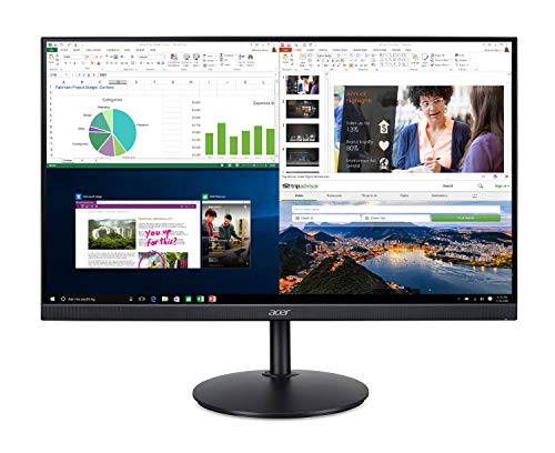 acer CB242Y bir 23.8インチ フルHD (1920 x 1080) IPS ゼロフレームモニター AMD Radeon FreeSyncテクノロジー - 1ms VRB & 75Hz リフレッシュ (HDMI & VGAポート)