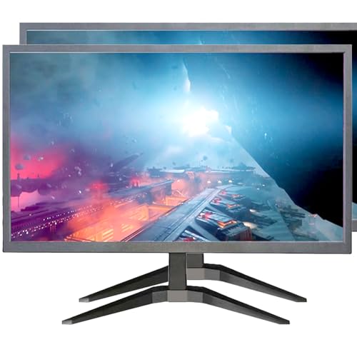 YOTETION 19インチ HD (1440 x 900) モニター 2パック、75Hzリフレッシュレート、HDMI x 1、ノートパソコン、コンピューター、デスクトップ用の小型薄型モニター、LEDディスプレイ、VGA/HDMI接続。VESA:75 x 75mm。 MT019