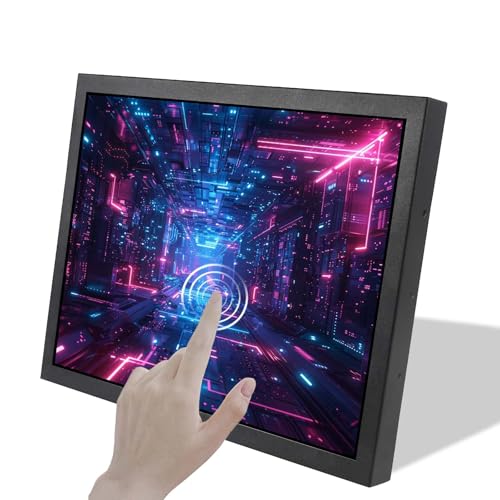 VSDISPLAY 15インチ 1000ニット 高輝度タッチスクリーンLCDモニター 1024x768 IPS 屋外産業ディスプレイ H/D DVI VGAビデオ入力付き
