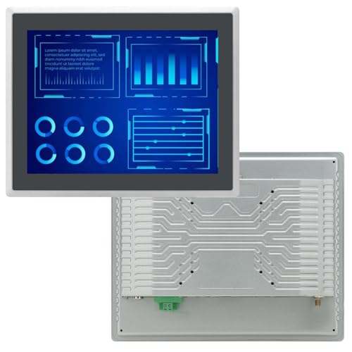 TouchWo 10.4 インチ産業用タッチスクリーンモニター、HD-MI & USB、スピーカー内蔵、容量性マルチタッチスクリーン内蔵産業用モニター JPDMNF104T
