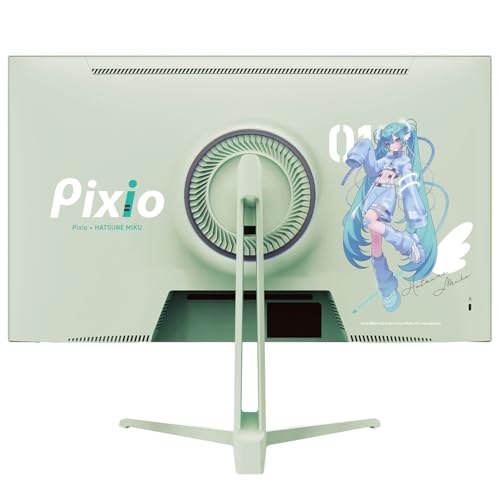 Pixio ゲーミングモニター 初音ミク コラボモデル 27インチ 180Hz WQHD ミント グリーン かわいい PX278WAVE Fast IPS 1ms ゲーム モニター HDR ブルーライト軽減 VESA pcモニター 液晶 ディスプレイ テレワーク ピクシオ PX278WAVE39
