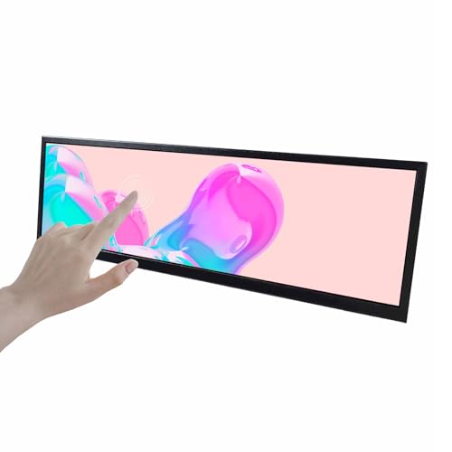VSDISPLAY 14.5インチ Android 11 タッチスクリーンモニター 2560x720 ストレッチバー LCDディスプレイ USB自動コピー自動再生 ビデオ画像オーディオ対応 VS145AT01