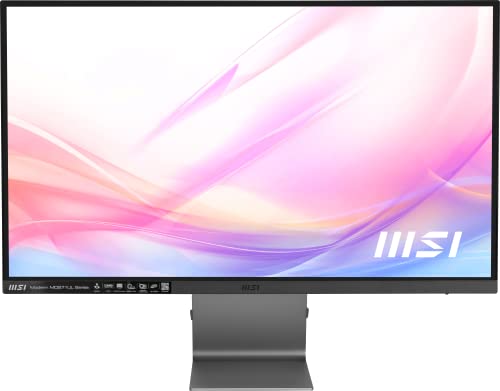MSI Modern MD271UL、27インチ、3840×2160(UHD)、IPS、60Hz、4ms、HDMI、DPポート、USB C、チルト。