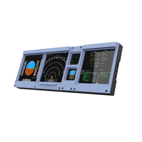 Helixsun Hoo-walt D106 A32X/A35X/A38X PFD-ND-ECAM-E/WD 4インチ1ディスプレイ MSFS 2020/2024用 - Fenix、PMBG、FBW NEOV2と互換性あり - Windows Homeパネルで、箱を開けるとすぐに接続して飛行できます