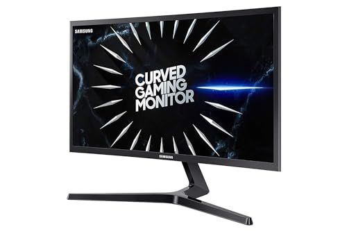 サムスン Happy Watch 24インチ FHD 1080p CRG5 湾曲ゲーミングモニター 144Hz 4ms ゲーマー専用設定 AMD Radeon FreeSync アイセーバーモード コントラスト比3000:1 ブラック LC24RG50FZNXZA