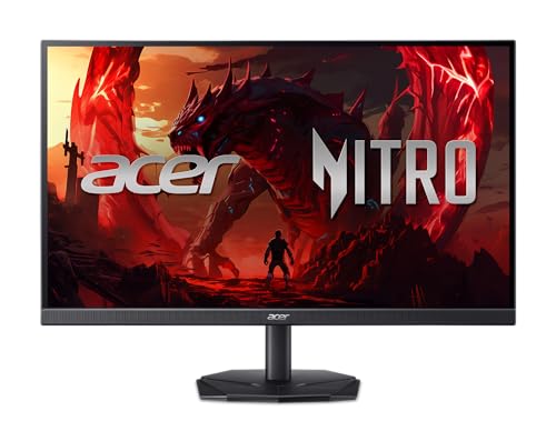 Acer Nitro 27インチ ゲーミングモニター | フルHD 1920 x 1080 | IPS | ゼロフレーム | AMD FreeSync Premium | 240Hz リフレッシュレート | 最大0.5ms | sRGB 99% | 1 x ディスプレイポート 1.4 と 2 x HDMI 2.0 | KG271 W 3biip