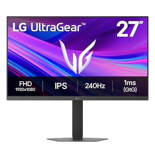 LG 27G440A-B 27インチ ウルトラギア フルHD (1920×1080) IPS ゲーミングモニター 240Hz 1ms G-SYNC対応 FreeSync Premium HDMI 2.1 DisplayPort 傾き/高さ/回転/ピボット調整スタンド ブラック 27G440A-B.AUS