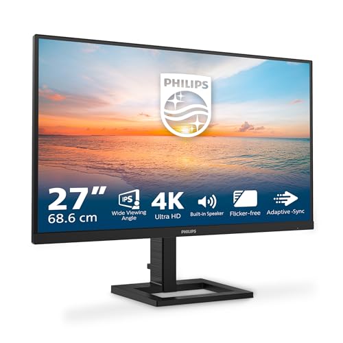 PHILIPS 27E1N1800AE/00 コンピューターモニター 68.6 cm (27") 3840 x 2160 ピクセル 4K ウルトラHD LED ブラック