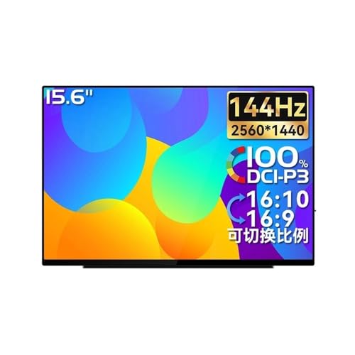 CYairong-22 ポータブルモニター 15.6インチ FHD 2K 144HZ QLED ポータブルモニター オフィス用 オーディオ ビデオエンターテイメント ノートパソコン用セカンドスクリーンモニター