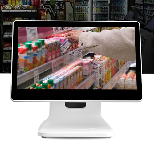 STMKB スマート POS ディスプレイ、15.6 インチ LED POS モニター、折りたたみ式スタンド、高速応答、中小企業、小売店、レストラン、バーに適しています。 TY0205004766J