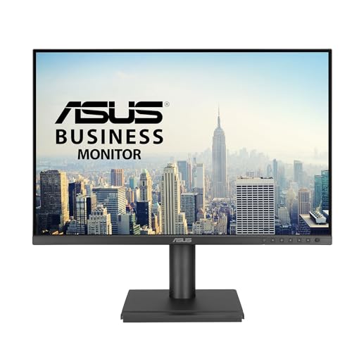 ASUS 24インチ ドッキングモニター (BE248CFN) - WUXGA (1920x1200)、IPS、100Hz、フレームレス、USB-Cドッキング、RJ45、スピーカー、高さ調節可能、HDMI、デイジーチェーン、アイケア、壁取り付け可能、3年保証