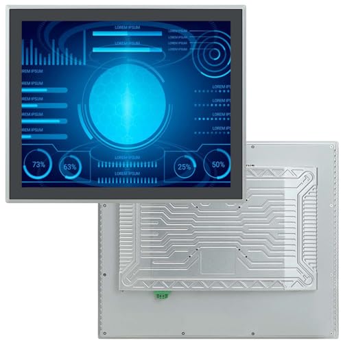 TouchWo 19 インチ産業用タッチスクリーンモニター、HD-MI & USB、スピーカー内蔵、容量性マルチタッチスクリーン内蔵産業用モニター JPDMNF190T