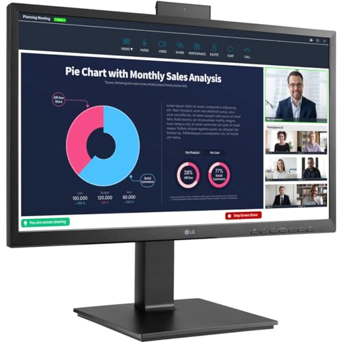LG 24BP750C-B 24インチモニター、1920X1080、IPS、HDMIディスプレイポート USB 3.0 USB-C、ブラック。