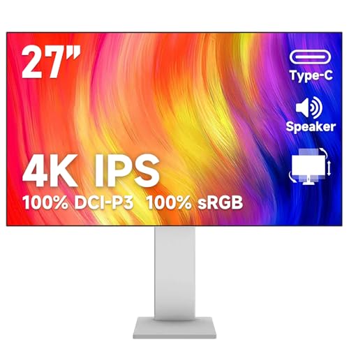 Gawfolk 27インチ UHD 4K コンピューターモニター、IPS Ultra HD (3840×2160p) スクリーン GF003