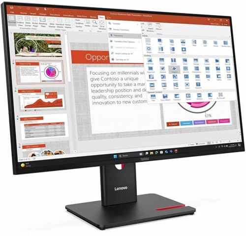 Lenovo ThinkVision T27-40 27インチクラスフルHD LEDモニター - 16:9 - エクリプスブラック