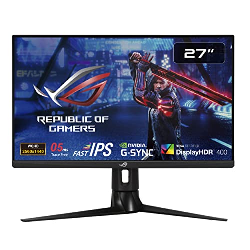 ASUS ゲーミングモニター ROG Strix XG27AQM 270Hz/27インチ/WQHD/IPS/0.5ms GTG/G-SYNC Compatible/DisplayHDR400/角度調整/国内正規品