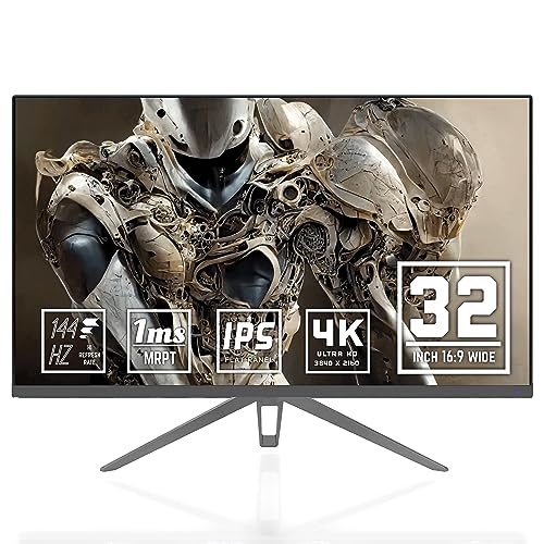 やさしさのもと ゲーミングモニター 4K 32インチ 144Hz IPS/1ms/PS5対応/KVM/HDMI 2.1/DP1.4/USB Type-C/非光沢 YSM-AD320U144HZ