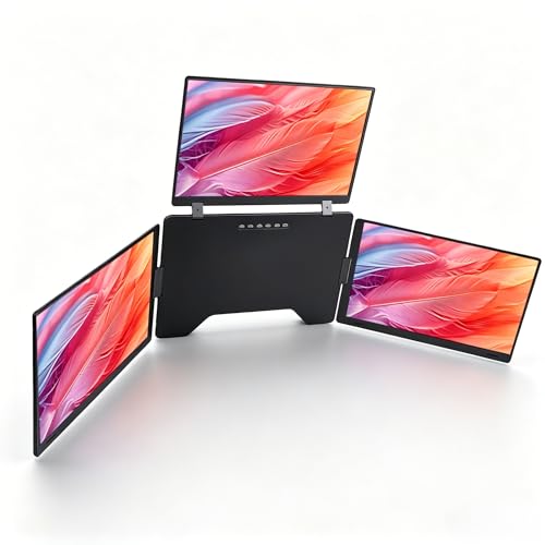 Acogedor 15.3 インチ トリプル ラップトップ スクリーン エクステンダー、FHD 1920x1200 ポータブル モニター、自動回転およびプラグプレイ USB C 付き、12 ～ 18.5 インチ ラト用 (米国プラグ) Acb5sy4xg6d2-11