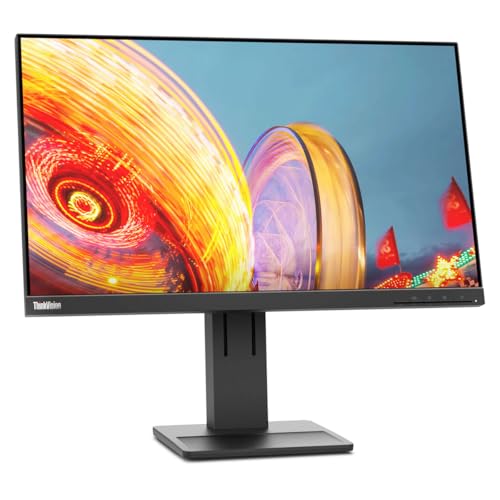 Lenovo ThinkVision E24q-20 23.8インチ WQHD WLED LCD モニター - 16:9 - レイヴンブラック