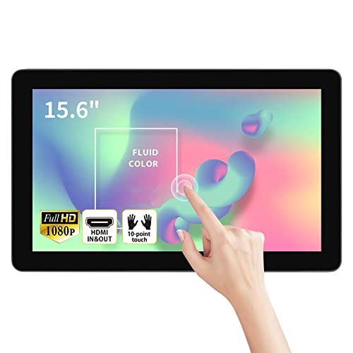 TouchWo 15.6 インチのタッチスクリーンのモニター、ラップトップのための FHD 1920x1080P 外的なモニターは、作り付けのスピーカー、POS のための VGA + HD-MI のモニター、レストランを含んでいます JPTDF1561