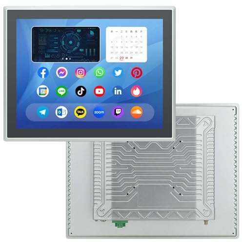TouchWo 15インチの産業オールインワン タッチスクリーンのモニター、アンドロイド 11 の 4G +32G、容量性複数のタッチ画面によって埋め込まれる産業モニター JPDMNF150AA