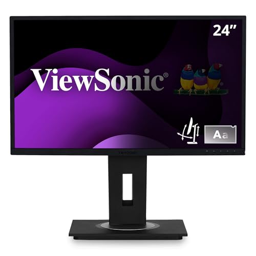 ViewSonic VG2448-PF 24 Inch IPS 1080p Ergonomic Monitor with Built-in Privacy Filter HDMI DisplayPort USB and 40 Degree Tilt