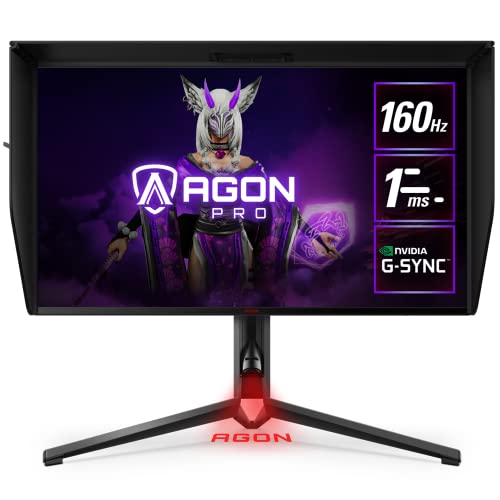 AOC ゲーミングモニター AGON ワイドディスプレイ AG274UXP/11 (27インチ/ゲーミング/160Hz/1ms/UHD/スクリーンシールド/Nano IPS/昇降/回転/スイーベル/HDMI2.1/Type-C/スピーカー)