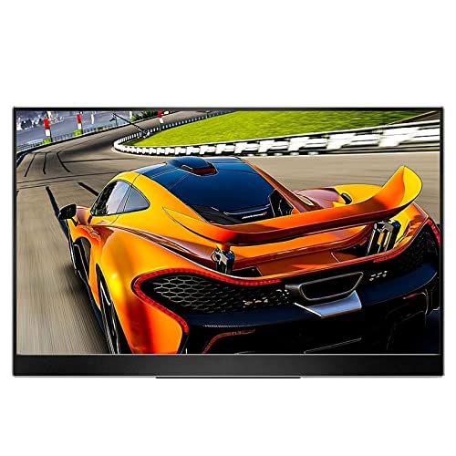 ZhaoGangLi ポータブルモニター 15.6インチ4KタイプCポータブルコンピュータモニタゲーム表示画面 在宅勤務 ゲーム 勤務 娯楽に最適です (色 : Black, Size : 15.6 Inch)